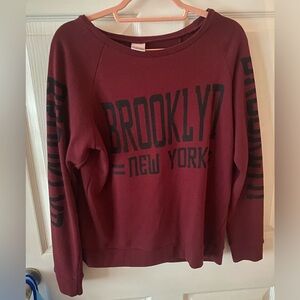 Brooklyn New York crewneck - distressed back